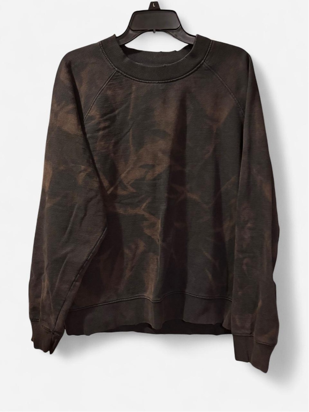 Urban Outfitters Men's Brown Tie-Dye Crewneck Sweatshirt